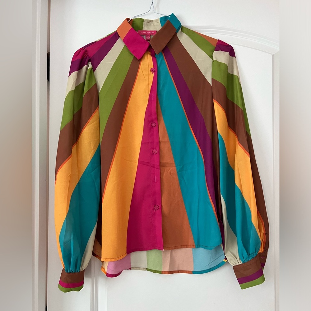 Multicolor Striped Women's Top